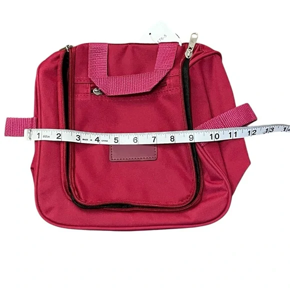 3 Piece Hot Pink Stylish Pink Travel Bag Set Weekender, Tote and Organizer - Picture 9 of 11